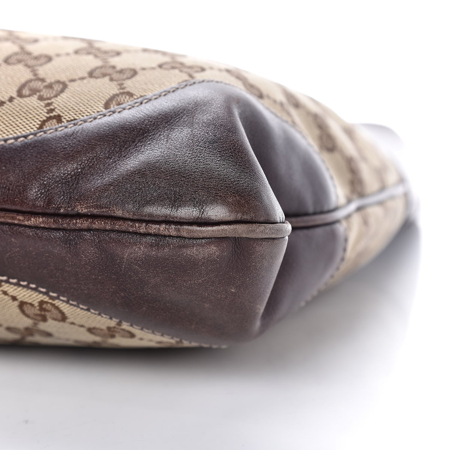 Gucci Monogram Web Jackie O Bouvier Hobo Dark Brown 13 of 15