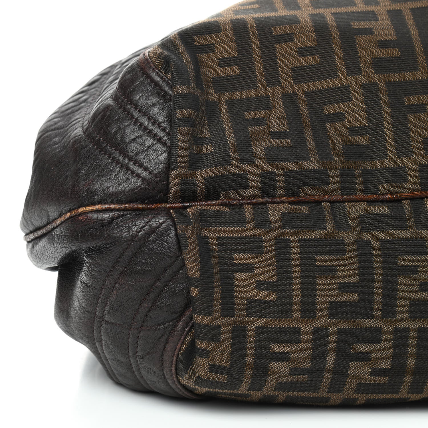 Fendi Zucca Nappa Nuvolata Vitello Tortuga Spy Tobacco Moro 5 of 9