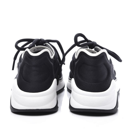 Chanel Lycra Womens CC Sneakers 36.5 Black 7 of 10
