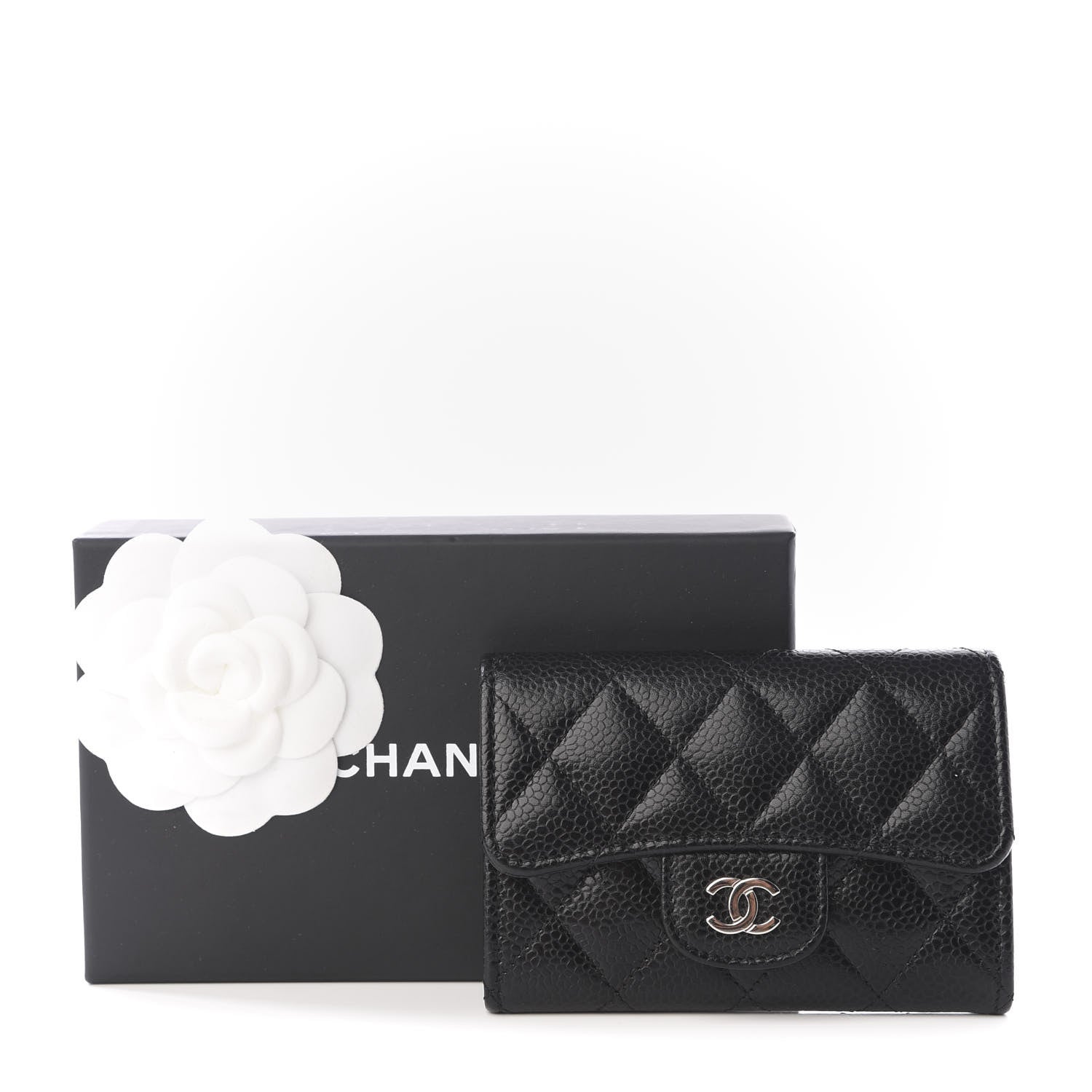 Chanel Caviar Quilted Flap Card Holder Black 7 of 7