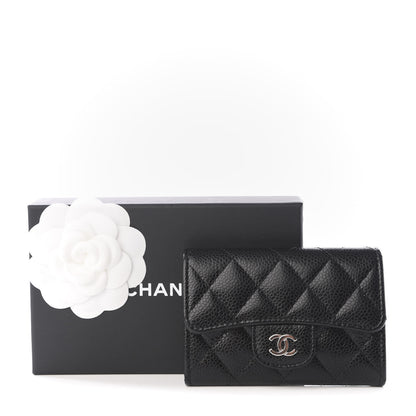Chanel Caviar Quilted Flap Card Holder Black 7 of 7