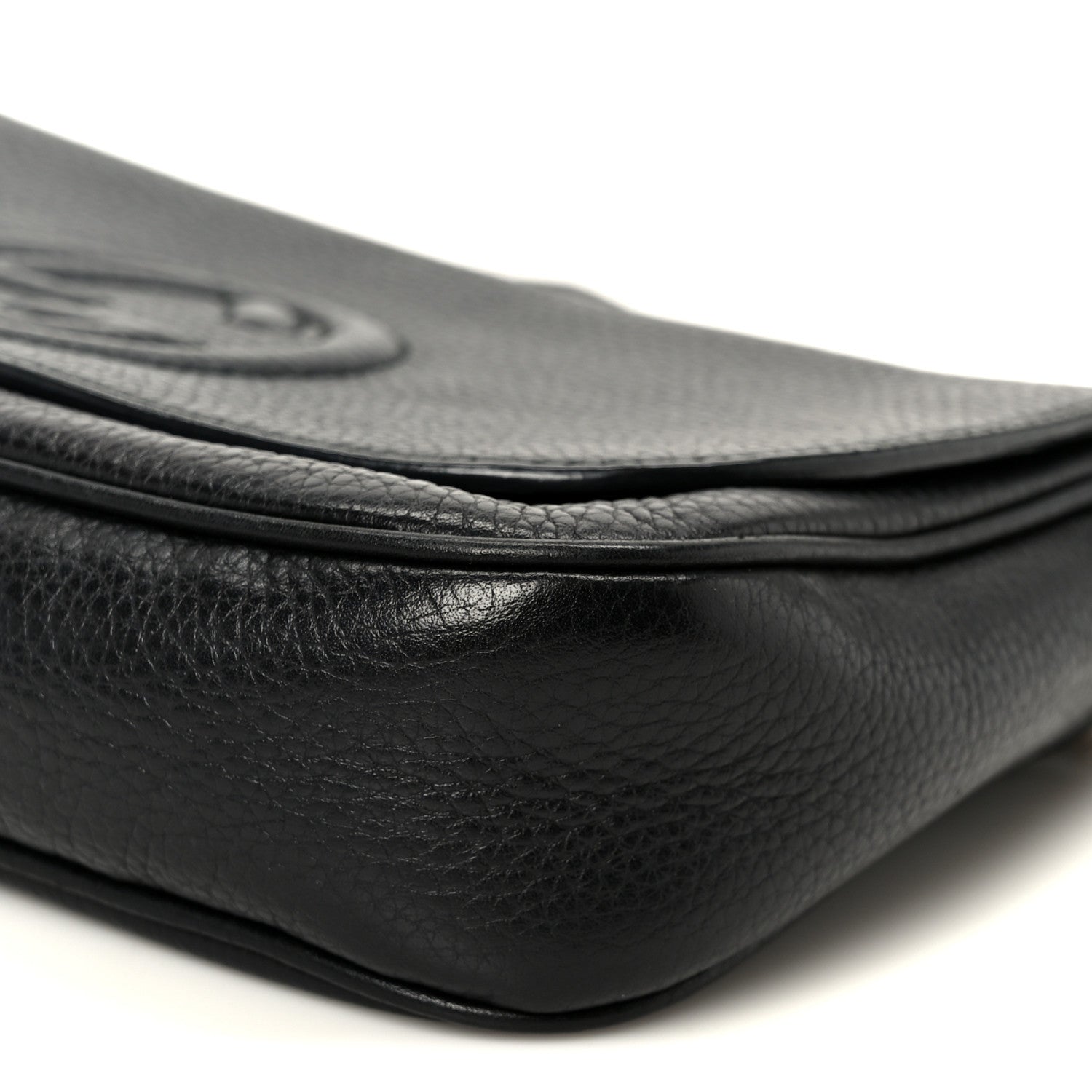 Gucci Pebbled Calfskin Medium Soho Flap Crossbody Black 11 of 11