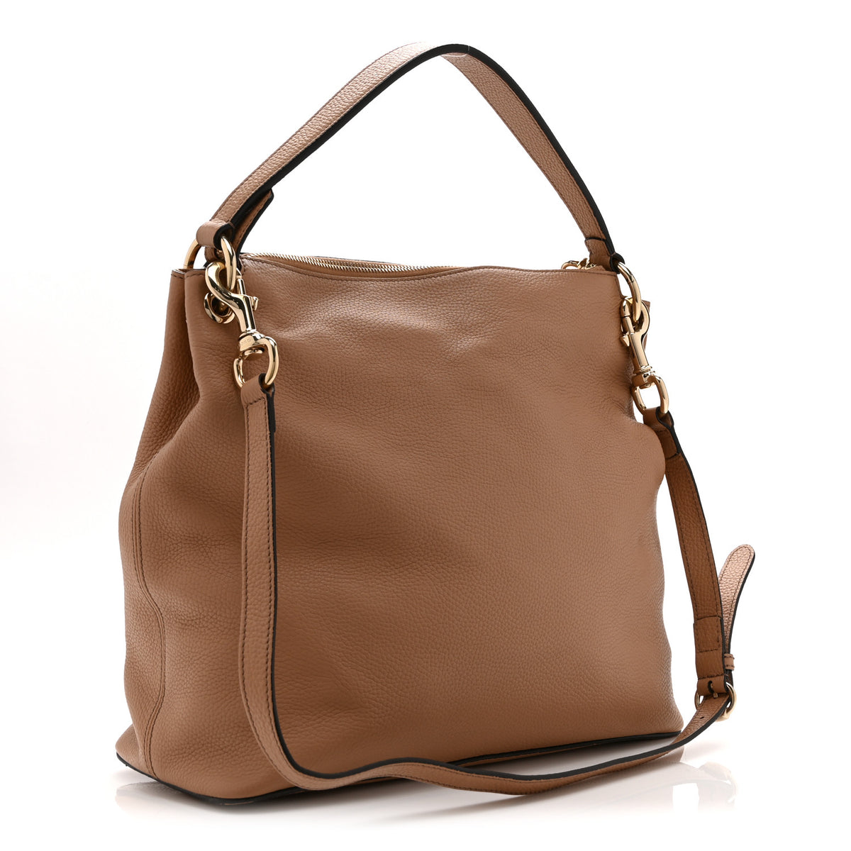 Gucci Pebbled Calfskin Large Soho Hobo Camelia 3 of 11
