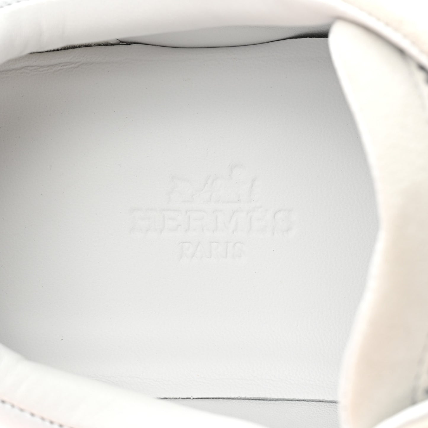 Calfskin Suede Goatskin Bouncing Sneakers 37 White