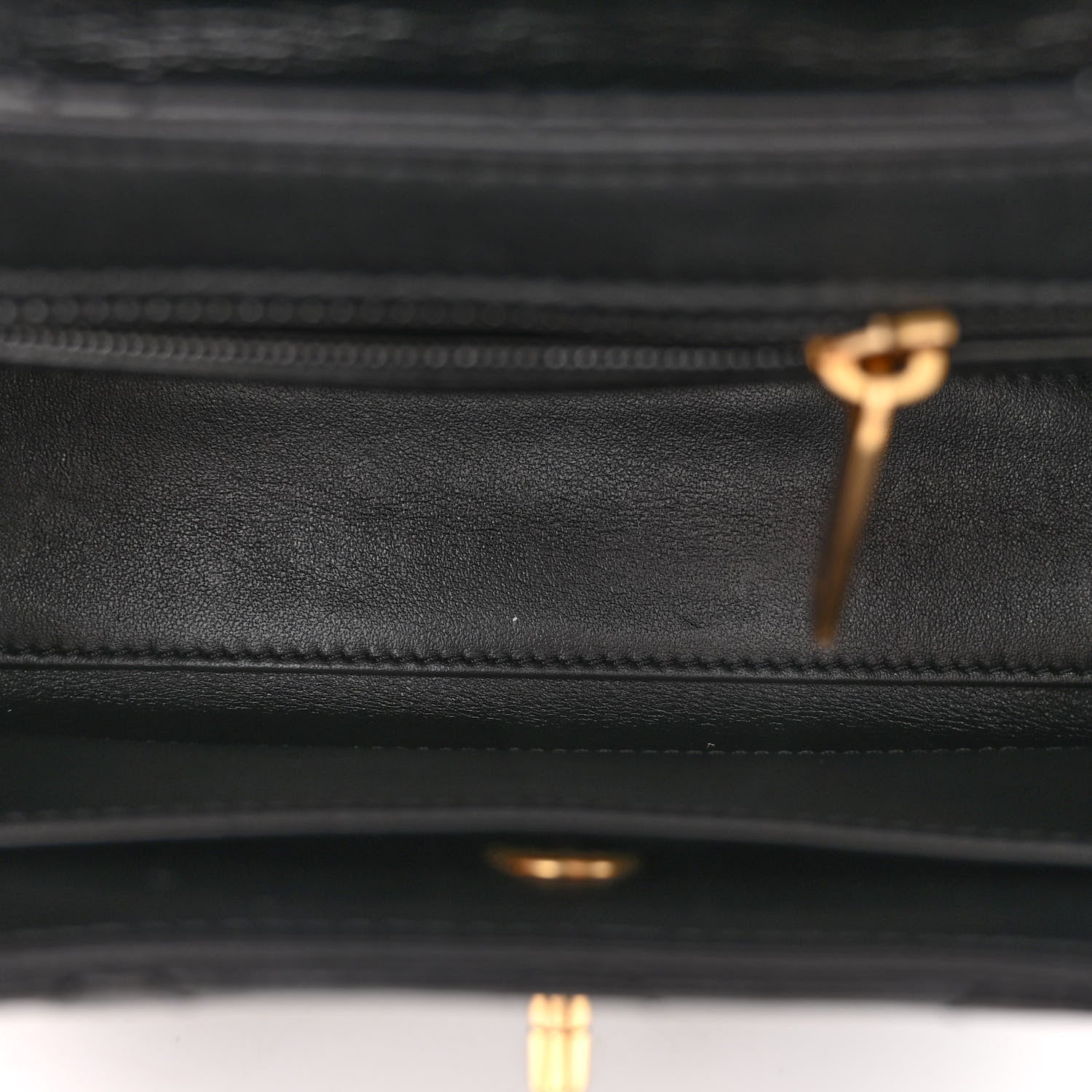 Chanel Shiny Aged Calfskin Quilted Nano Kelly Shopper Black 5 of 11
