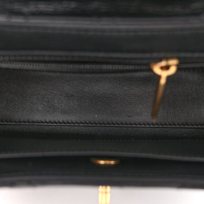 Chanel Shiny Aged Calfskin Quilted Nano Kelly Shopper Black 5 of 11
