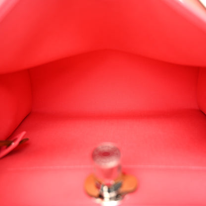 Hermes Vache Hunter Toile Herbag Zip 31 PM Rose Azalee Natural 8 of 12