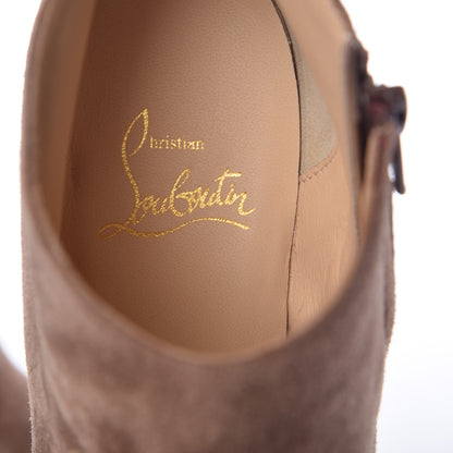 Christian Louboutin Veau Velours Belle 85 Ankle Boots 36.5 Taupe 7 of 7