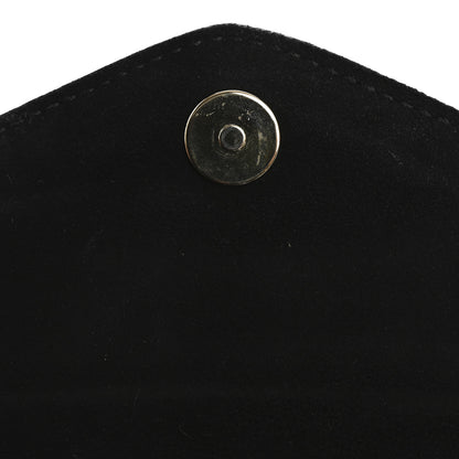 Saint Laurent Patent Y-Mail Zip Around Wallet Black 11 of 12