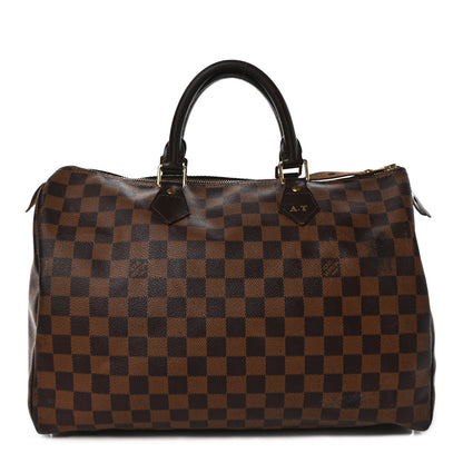 Louis Vuitton Damier Ebene Speedy 35 1 of 15