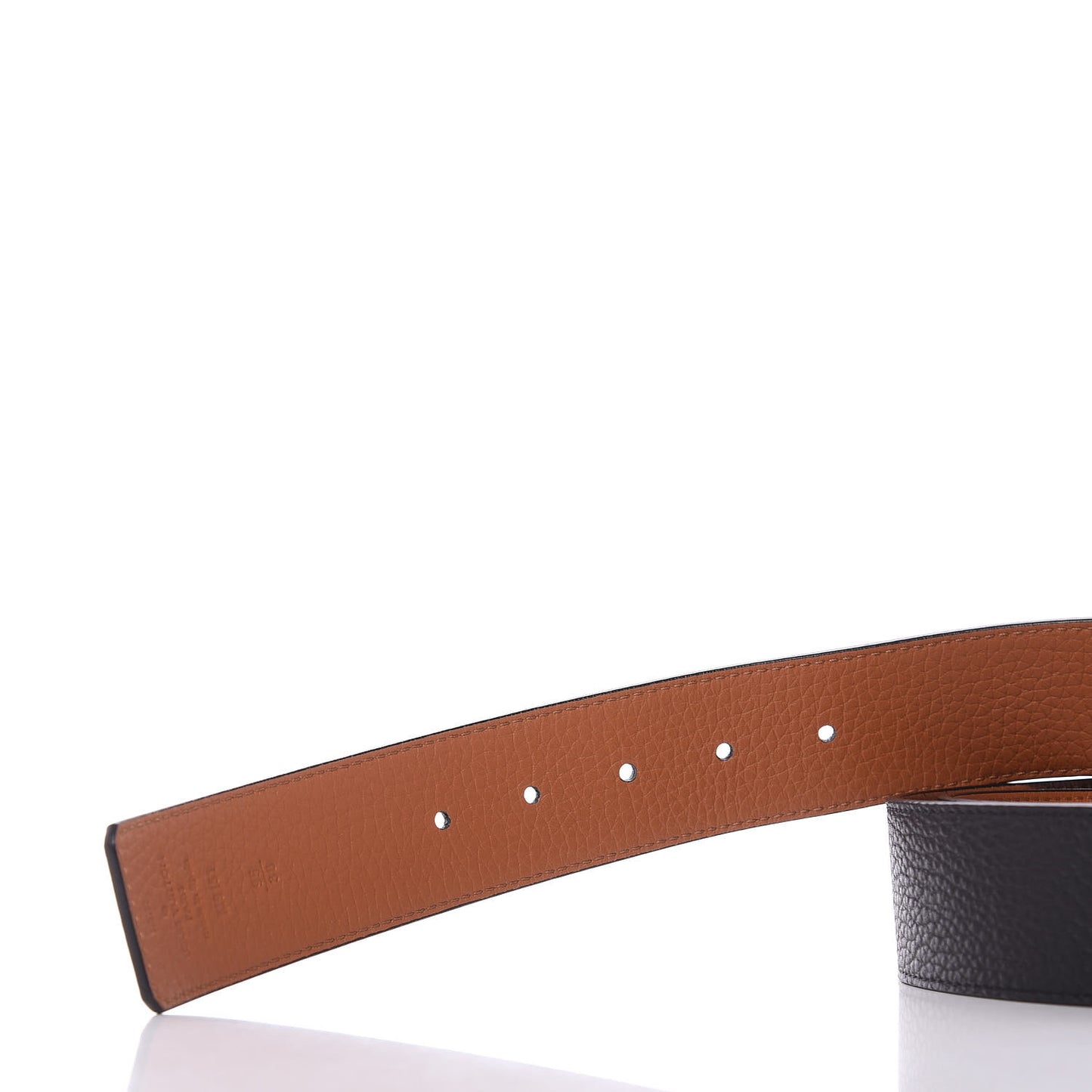 Taurillon Calfskin 40mm LV Initiales Reversible Belt 95 38 Black