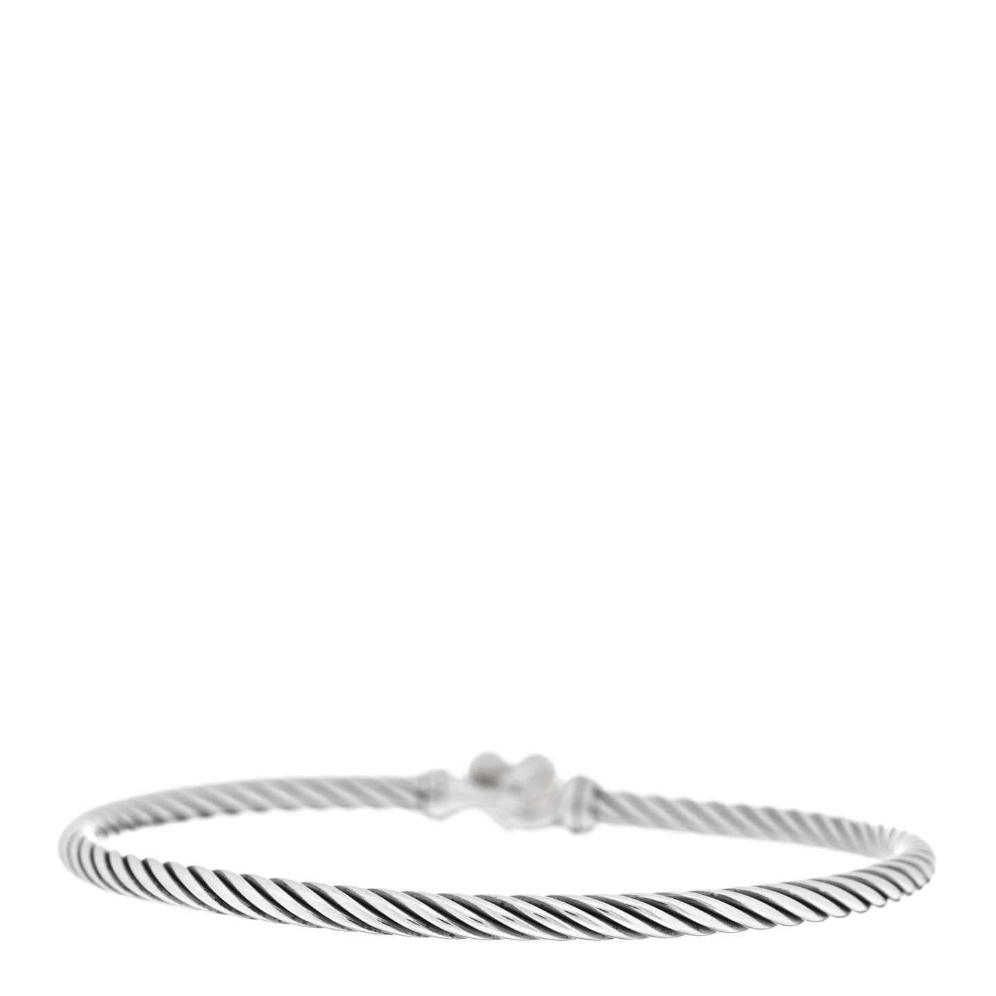 Sterling Silver Diamond Cable Collectibles Heart Bracelet