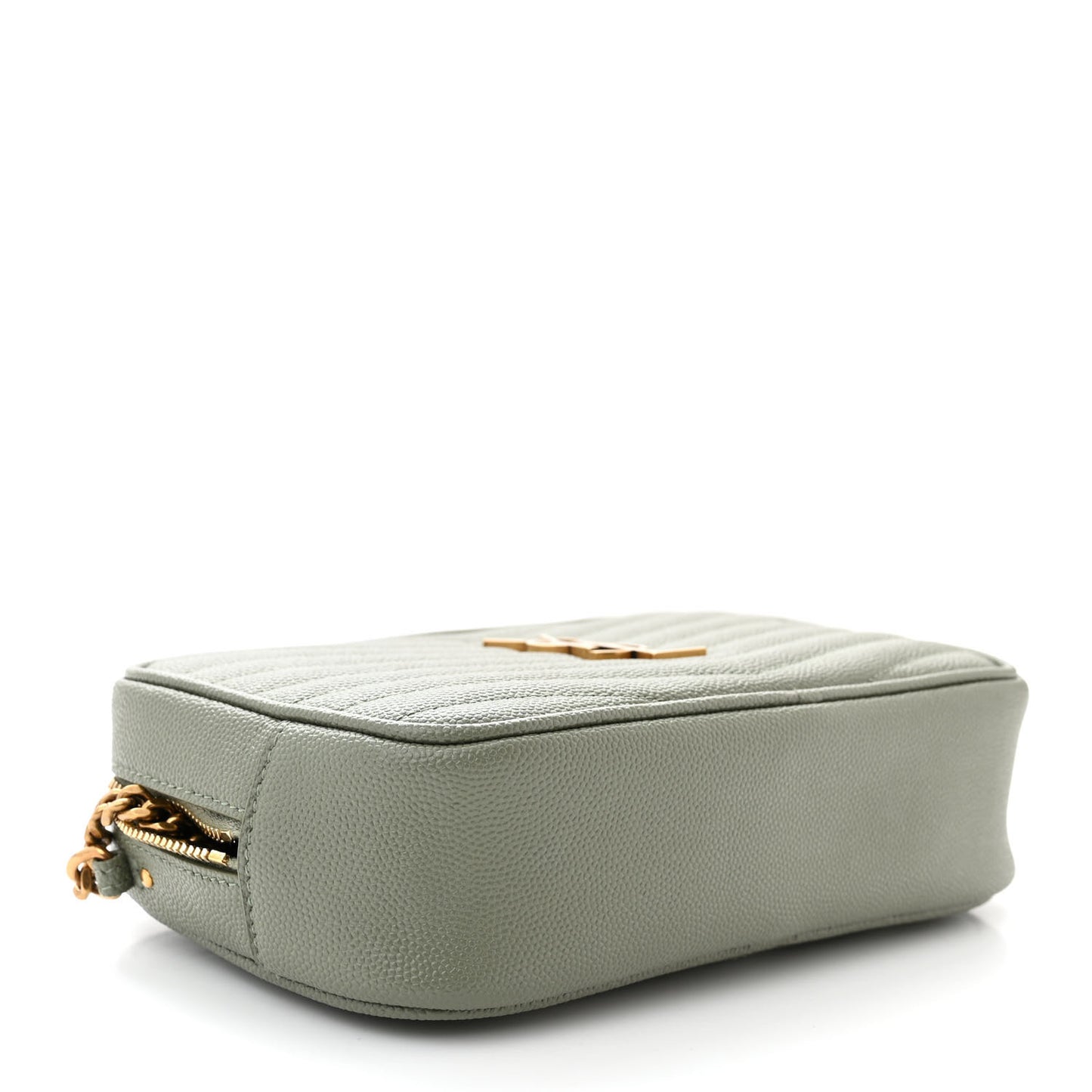 Grain De Poudre Matelasse Monogram Mini Lou Camera Bag Light Sage