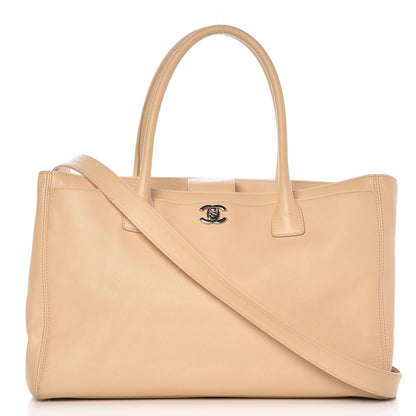 Chanel Calfskin Cerf Executive Shopper Tote Light Beige 1 of 16