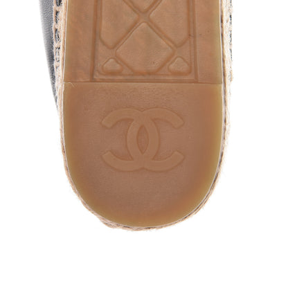 Chanel Lambskin CC Espadrilles 38 Black 11 of 12
