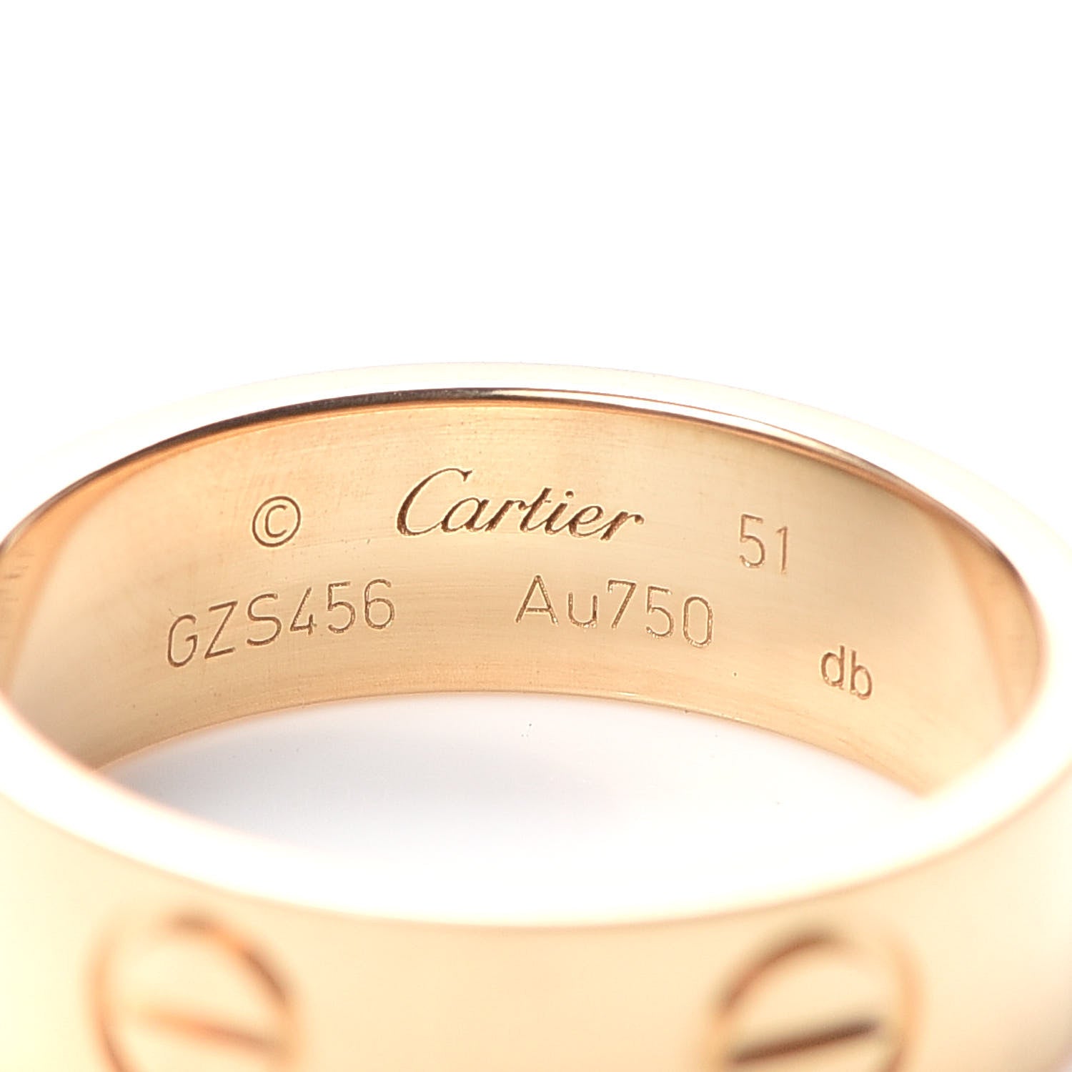 Cartier 18K Yellow Gold 5.5mm LOVE Ring 51 5.75 4 of 5