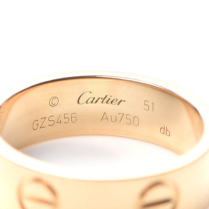 Cartier 18K Yellow Gold 5.5mm LOVE Ring 51 5.75 4 of 5