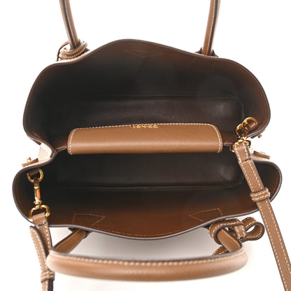 Prada Saffiano Cuir Medium Double Bag Cannella Cocco 5 of 8
