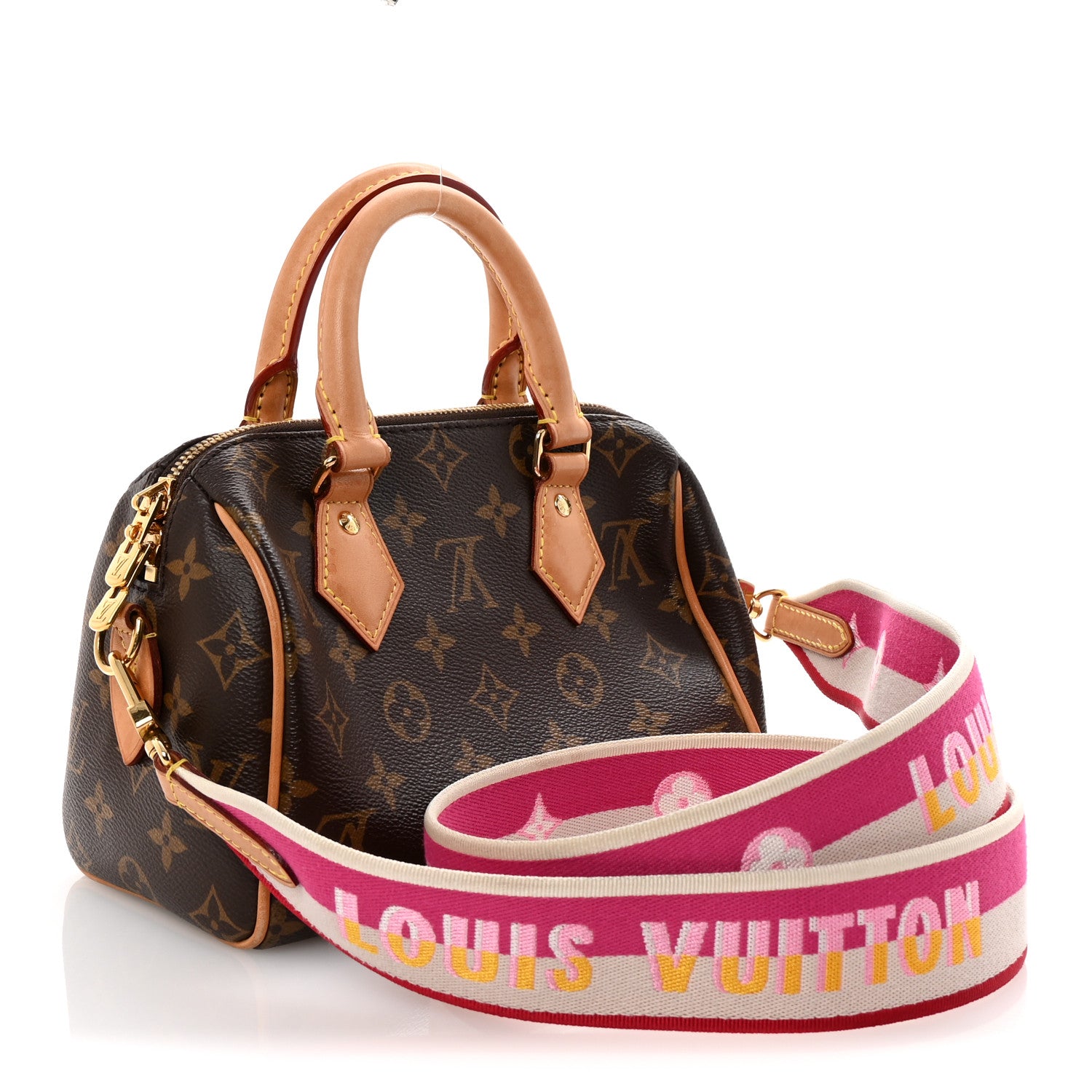 Louis Vuitton Monogram Speedy Bandouliere 20 Fuchsia 3 of 9