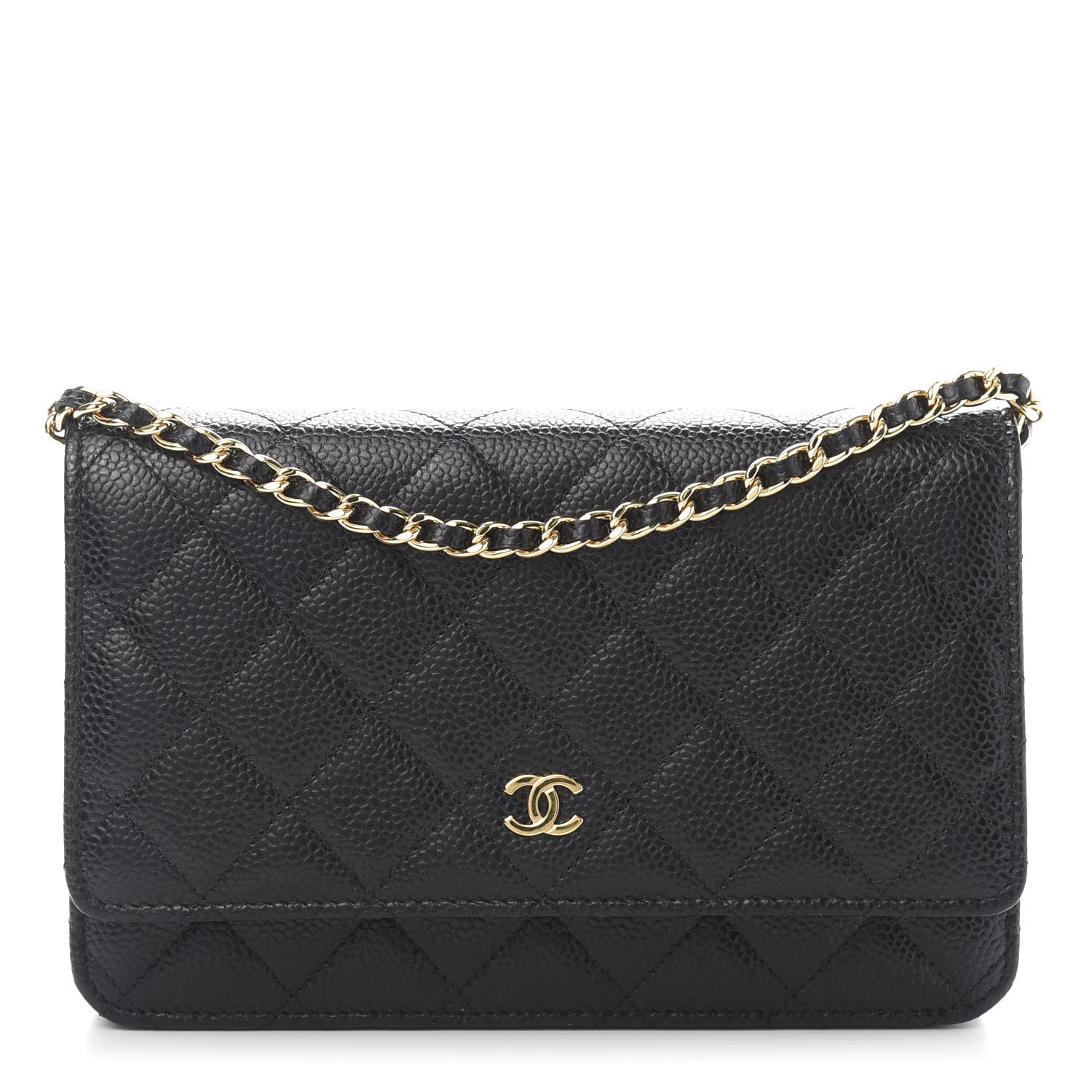 Chanel Caviar Quilted Wallet On Chain WOC Black 1 of 13