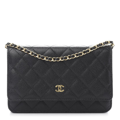 Chanel Caviar Quilted Wallet On Chain WOC Black 1 of 13