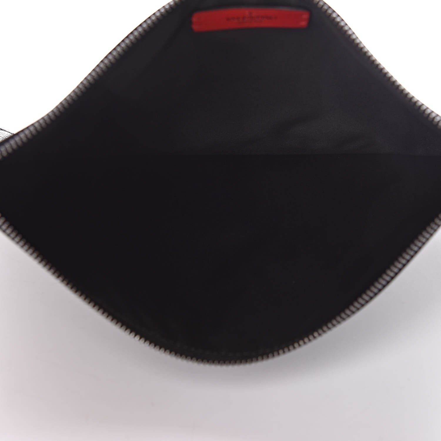 Valentino Garavani Calfskin VRing Clutch Pouch Black 5 of 6