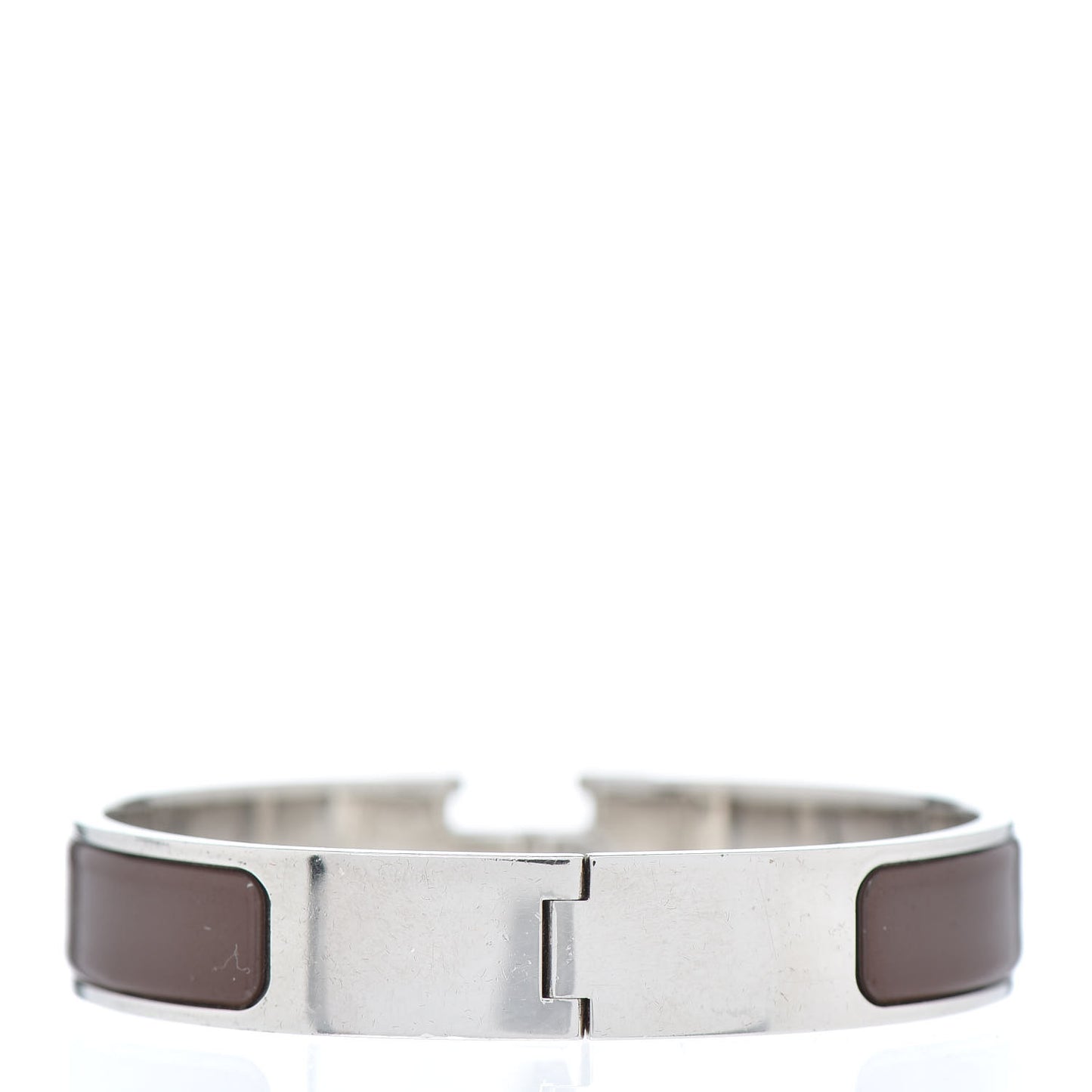 Enamel Narrow Clic Clac H Bracelet PM Moka