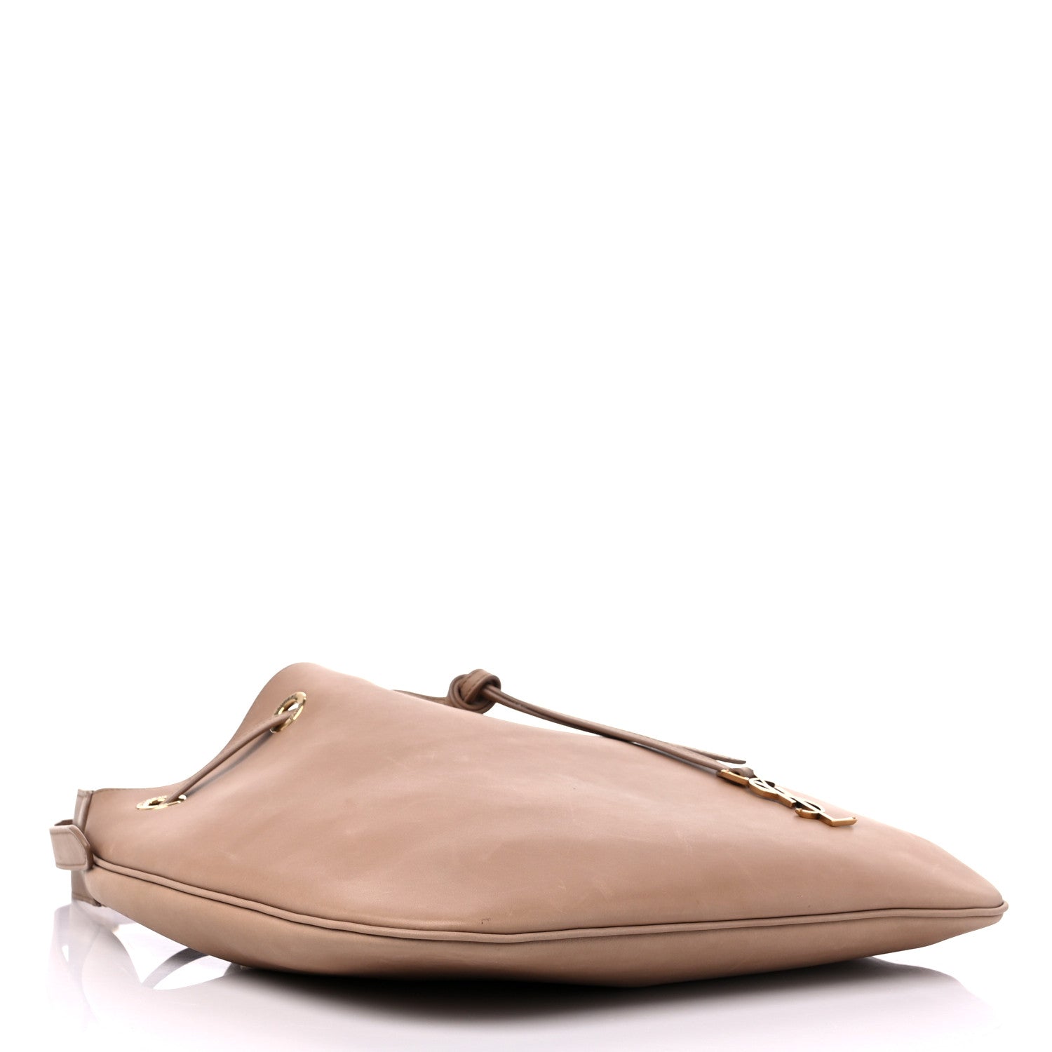 Saint Laurent Calfskin Medium Paris VII Flat Hobo Nutmeg 5 of 13