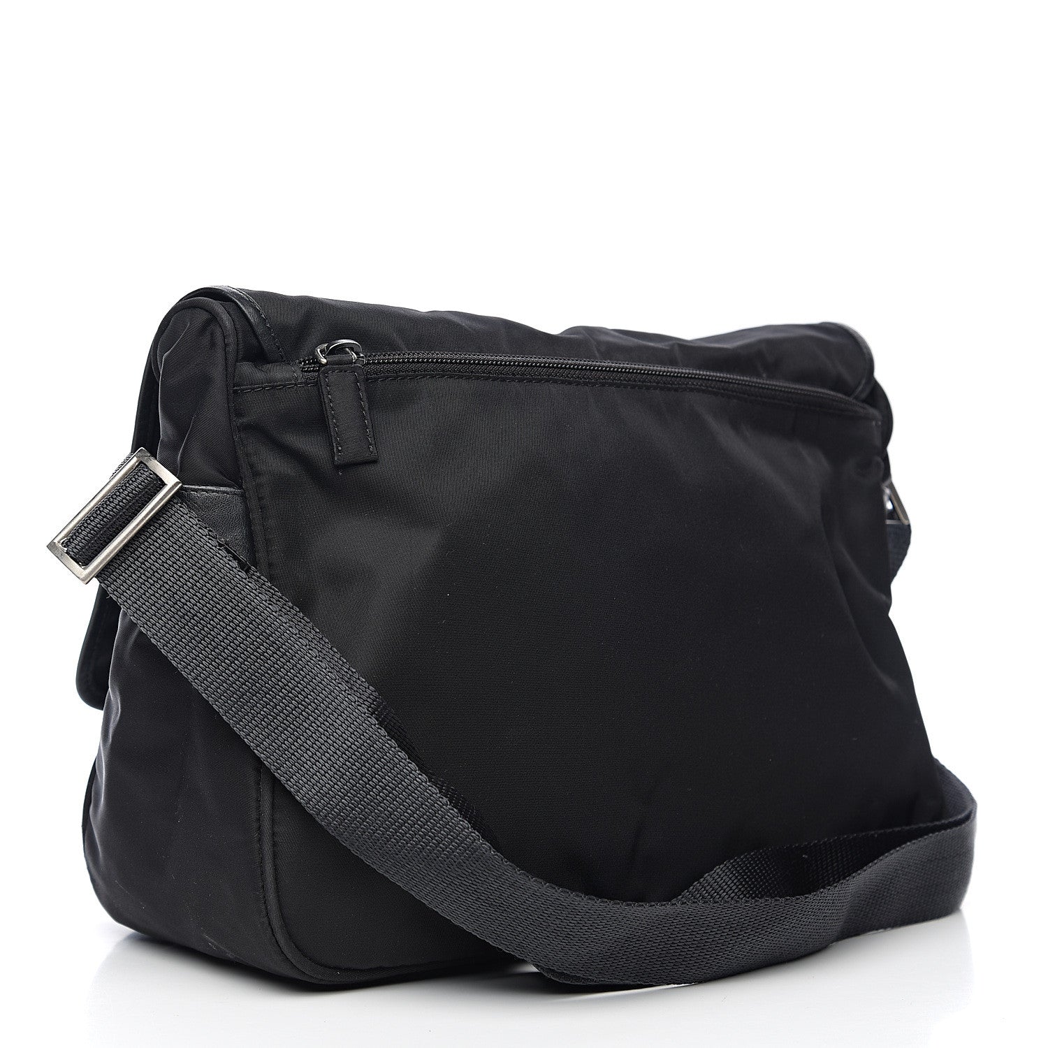 Prada Nylon Vela Messenger Bag Black 2 of 8