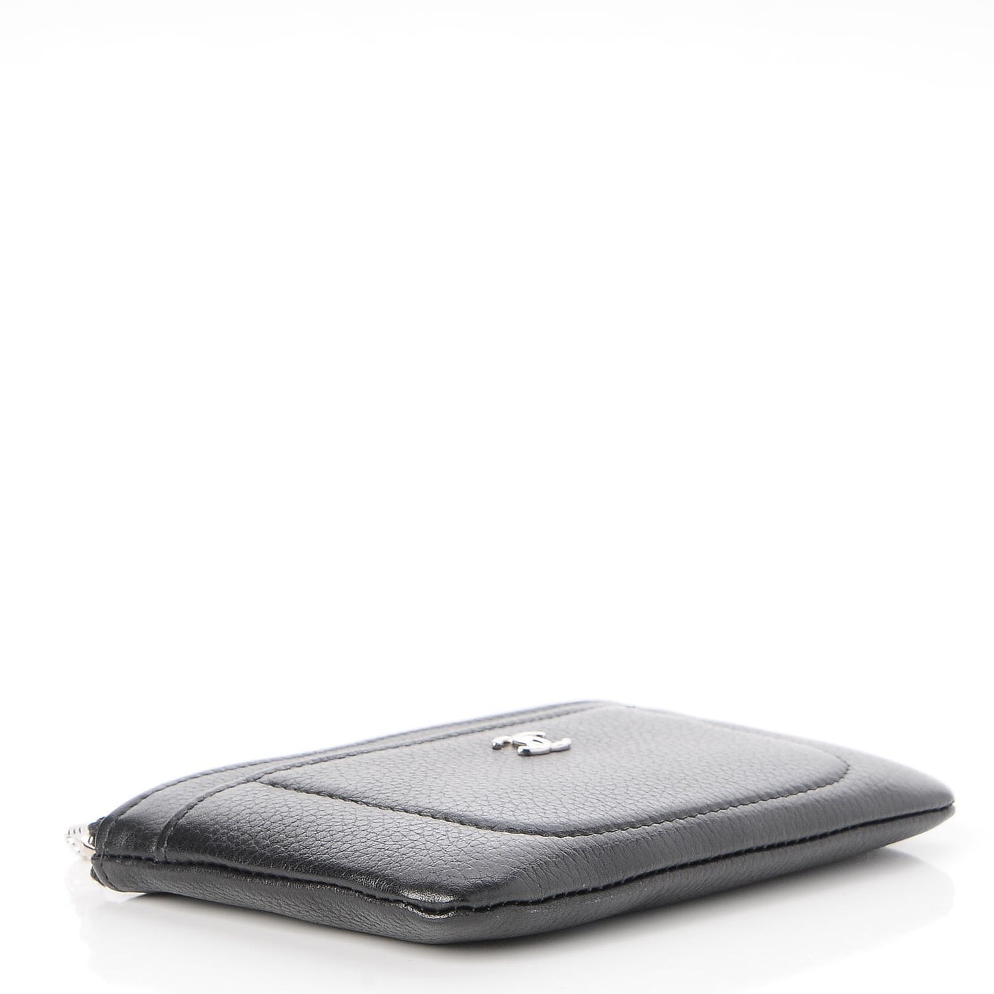 Grained Calfskin Small Neo Executive Cosmetic Case Black