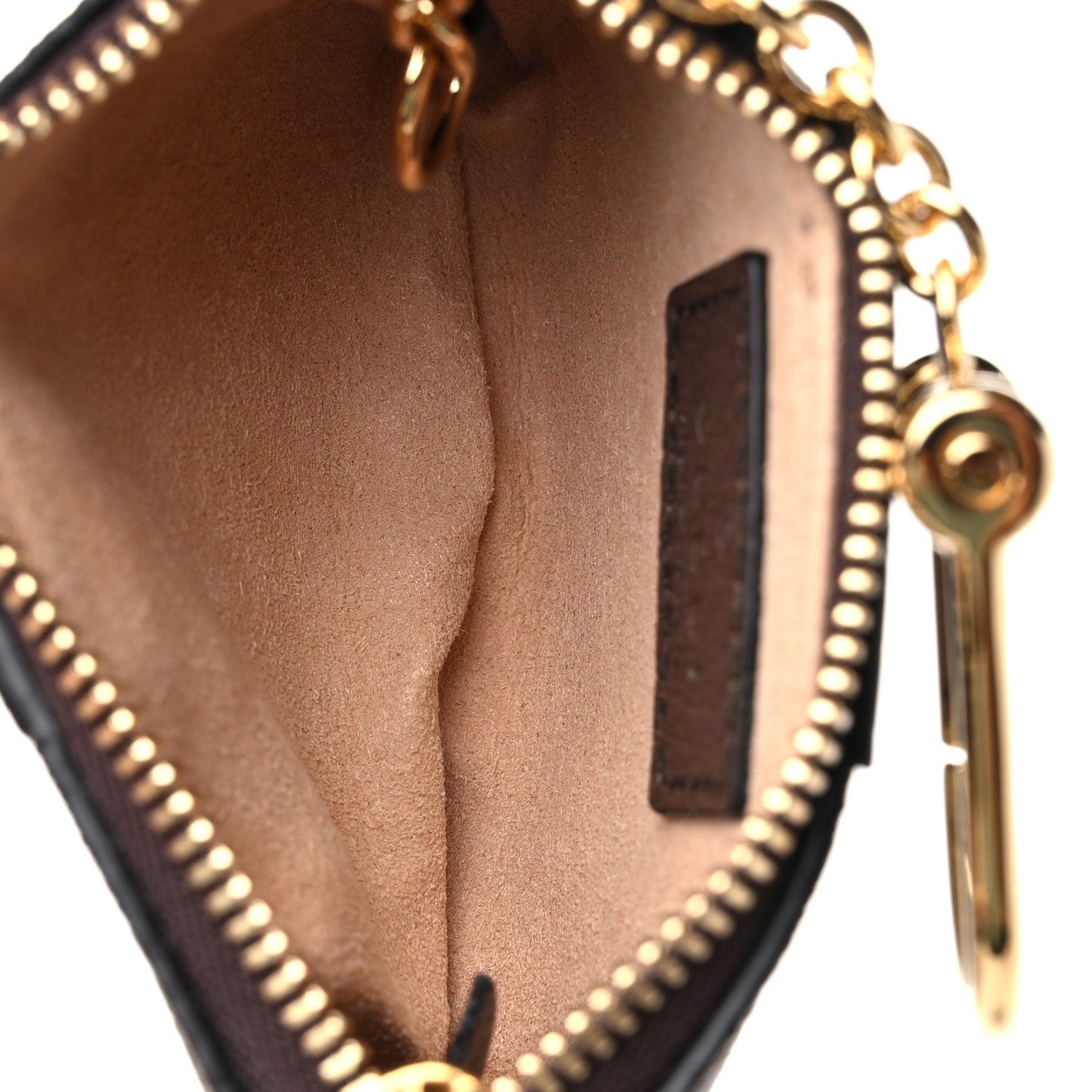 GG Supreme Monogram Web Ophidia Key Case Beige New Acero