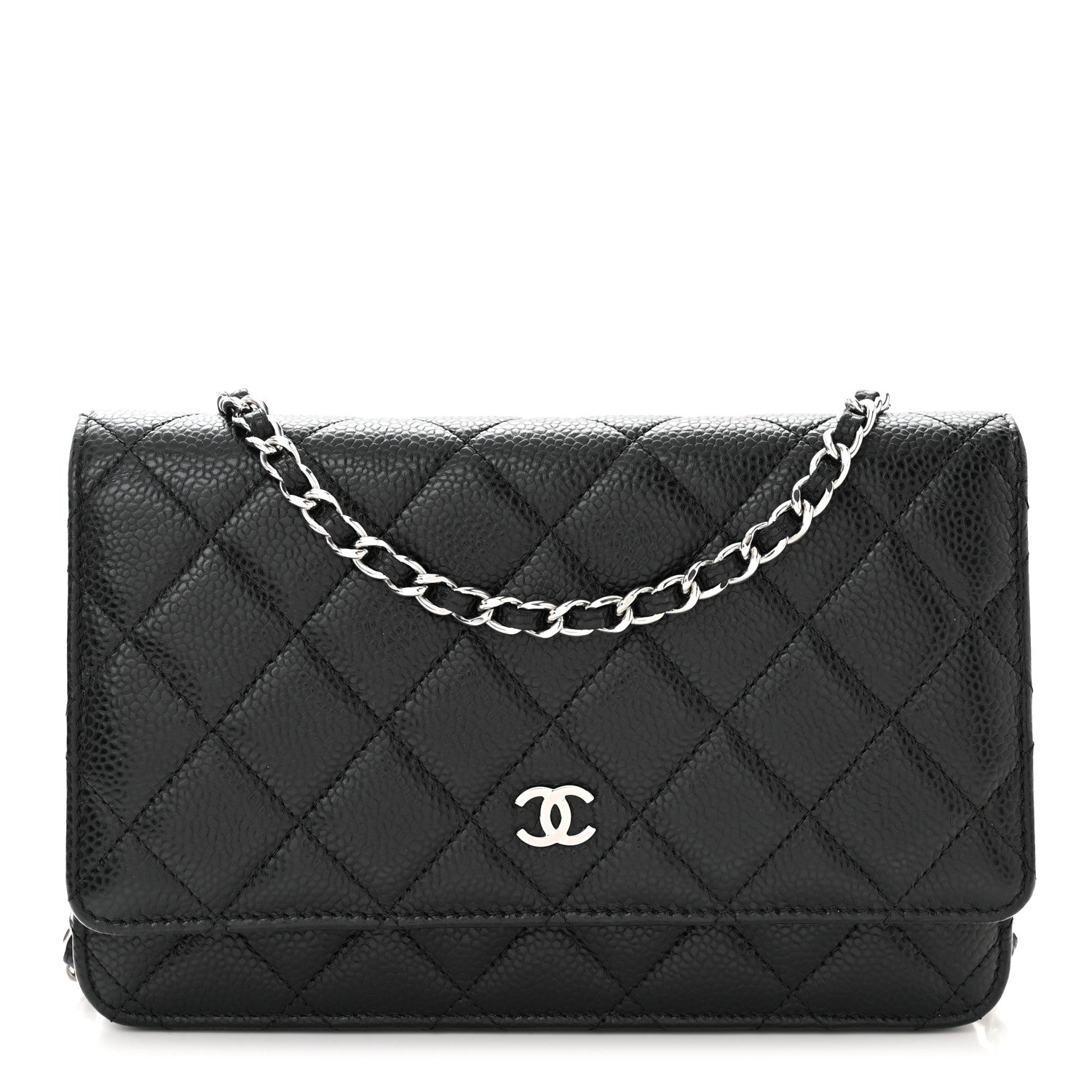 Chanel Caviar Quilted Wallet on Chain WOC Black 1 of 11
