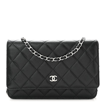 Chanel Caviar Quilted Wallet on Chain WOC Black 1 of 11