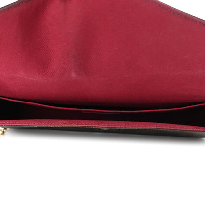 Louis Vuitton Monogram Pochette Felicie Chain Wallet Fuchsia 4 of 4