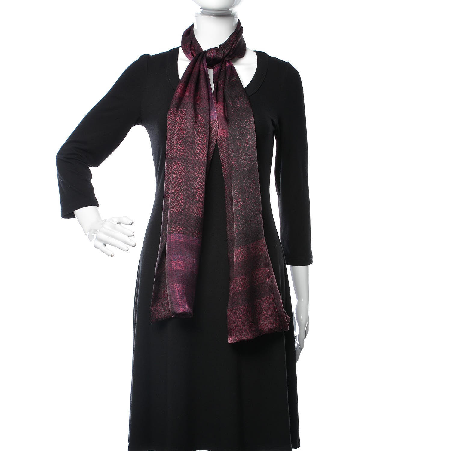 Burberry Silk Scarf Purple 2 of 4
