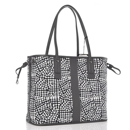 MCM Visetos Medium Liz Reversible Shopper Tote Phantom Grey 5 of 17