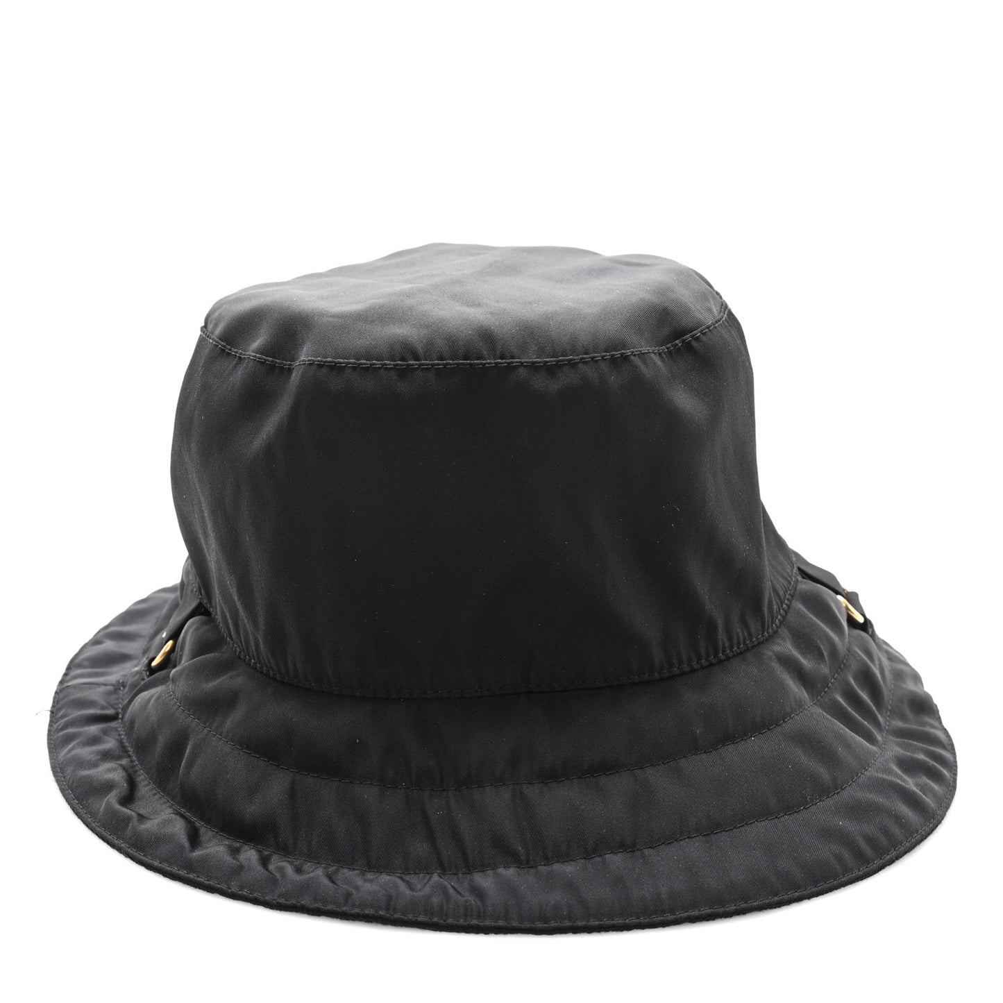 Canvas Monogram Reversible Bucket Hat Black
