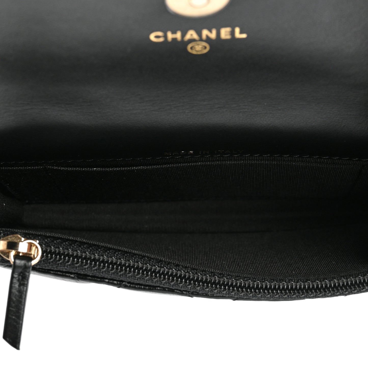 Calfskin Quilted Maxi Pearls Clutch With Chain Black