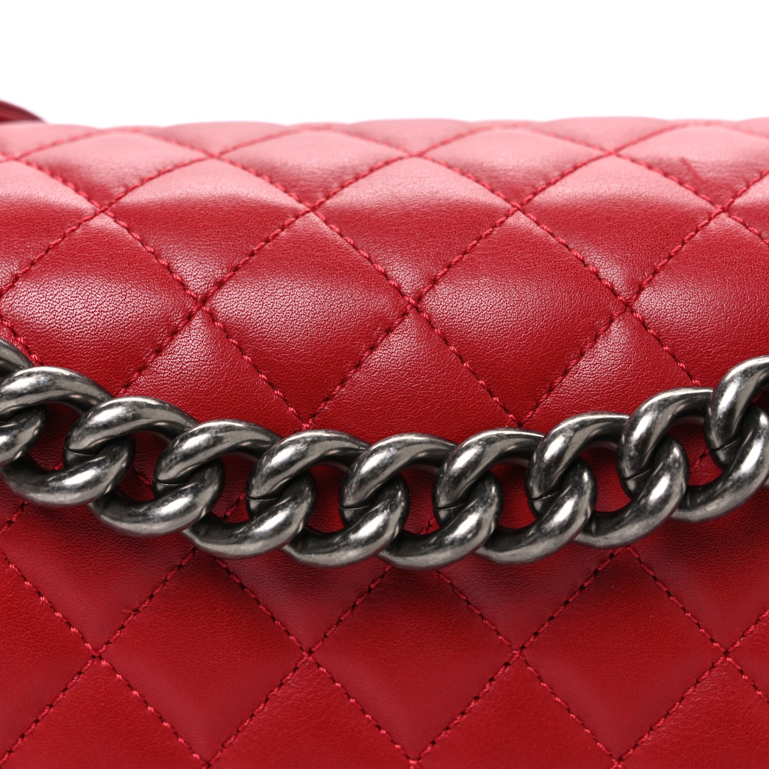 Chanel Lambskin Quilted New Medium Boy Flap Red 8 of 10
