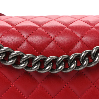 Chanel Lambskin Quilted New Medium Boy Flap Red 8 of 10