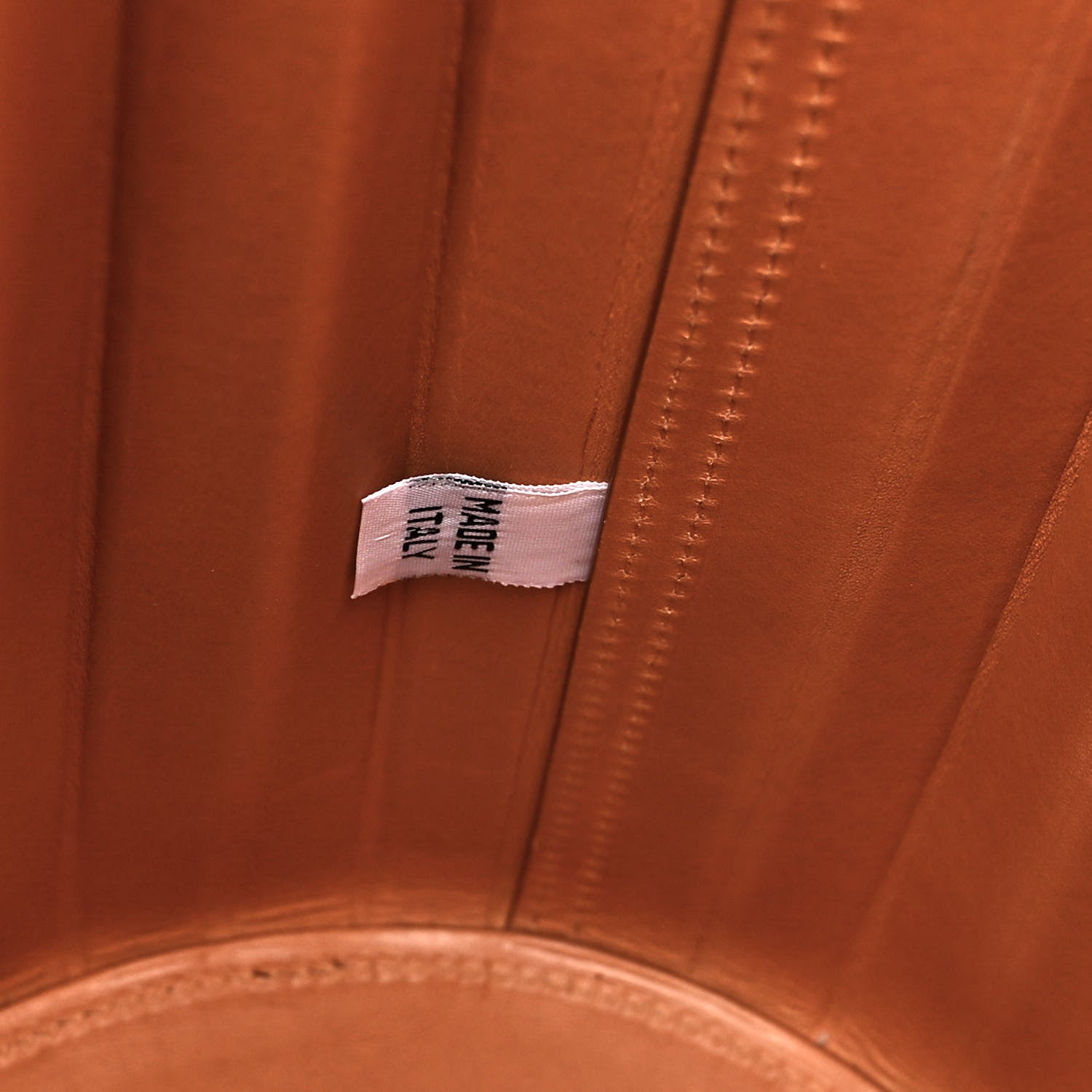 Mansur Gavriel Vegetable Tanned Calfskin Pleated Bucket Bag Camello 6 of 10
