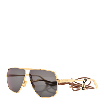 Celine Oversized Aviator Sunglasses CL40246U-Y Gold 1 of 8