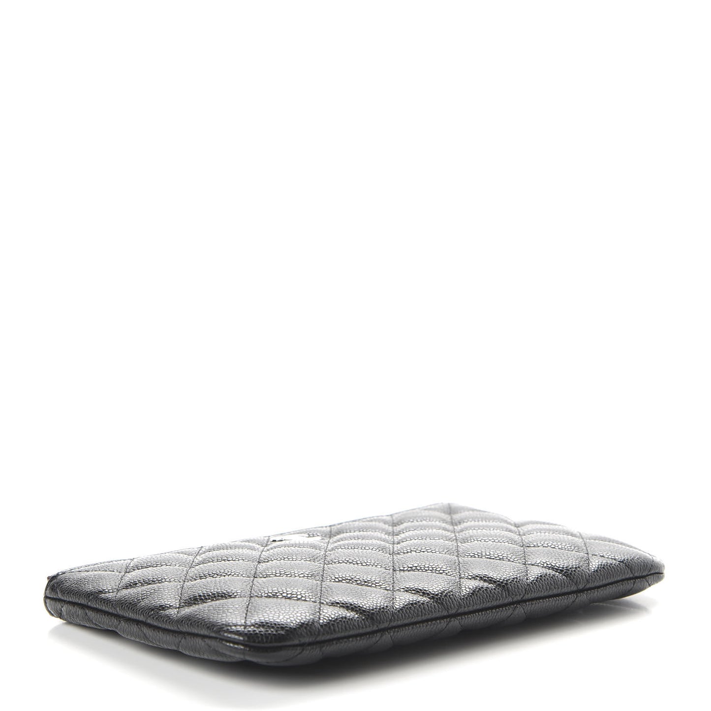Caviar Quilted Cosmetic Case Black