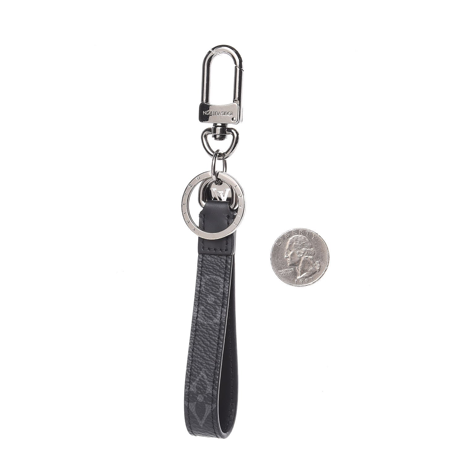 Louis Vuitton Monogram Eclipse Dragonne Bag Charm Key Holder 2 of 3