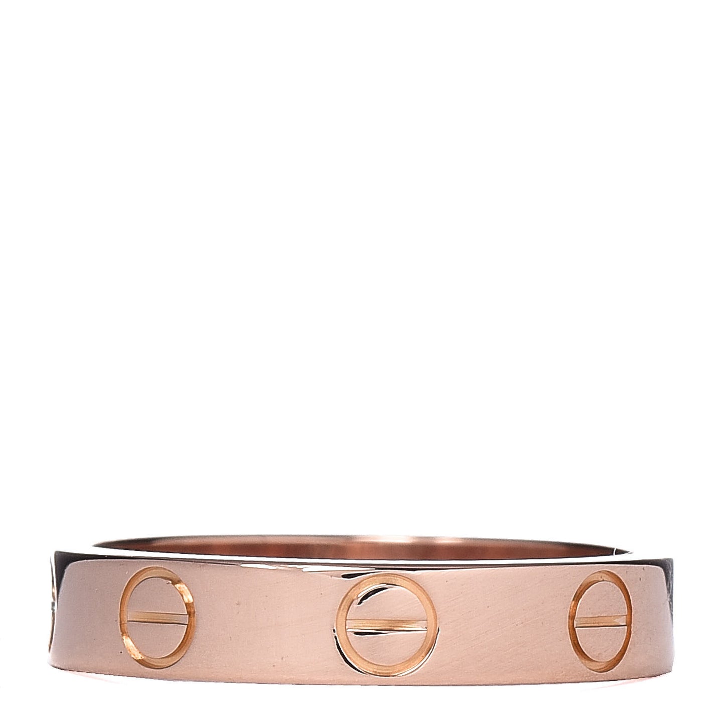 18K Pink Gold 3.5mm LOVE Wedding Band Ring 50 5.25