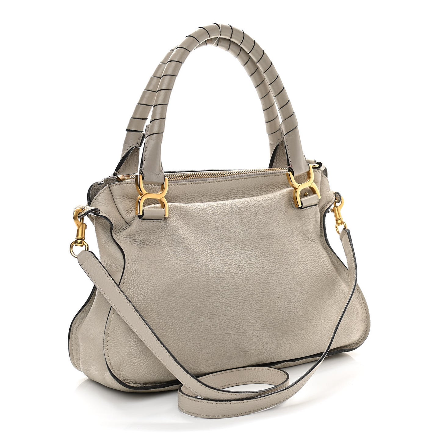 Calfskin Medium Marcie Satchel Dove