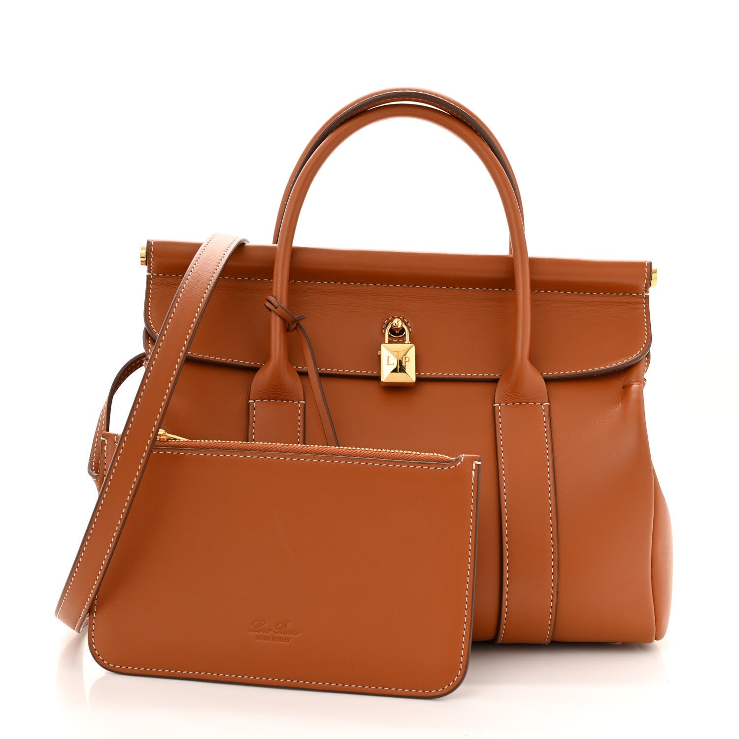 Loro Piana Calfskin L25 Loom Bag Warm Tan 1733559 – FASHIONPHILE