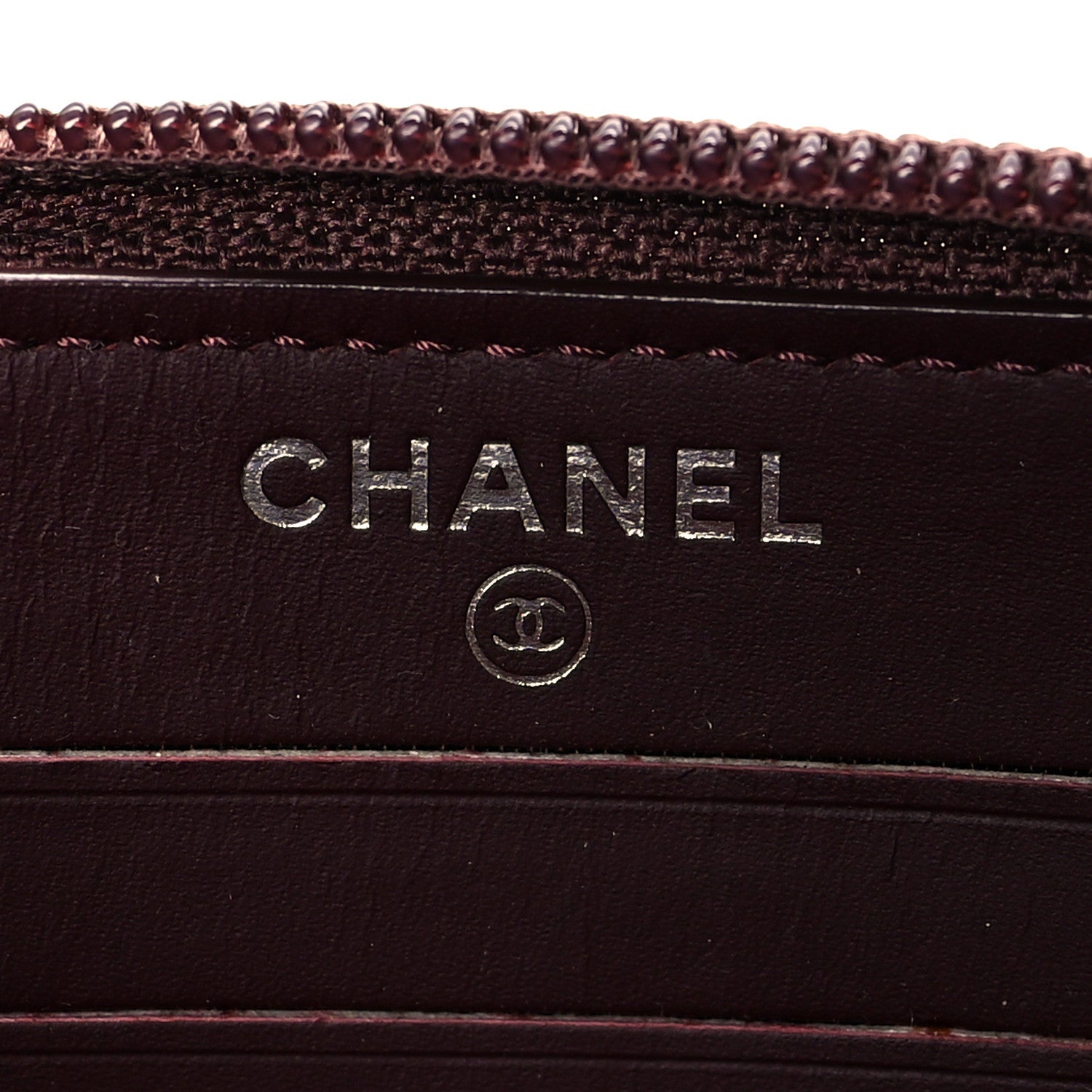 Chanel Caviar Small Timeless Zip Around Wallet Burgundy 6 of 9
