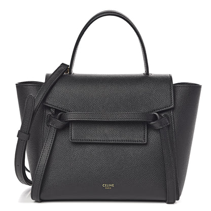 Celine Grained Calfskin Nano Belt Bag Black 1 of 10