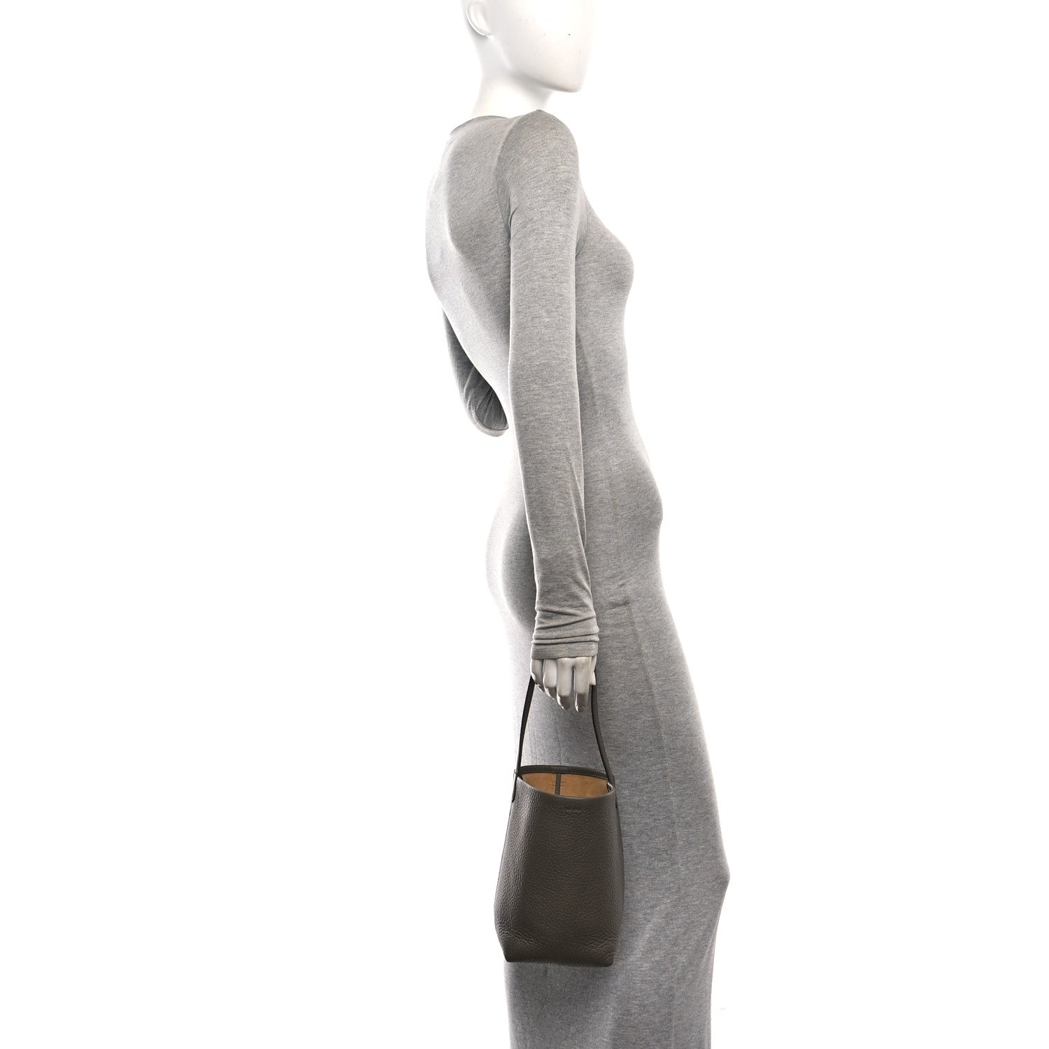 The Row Grained Calfskin Small N/S Park Tote Elephant 2 of 9